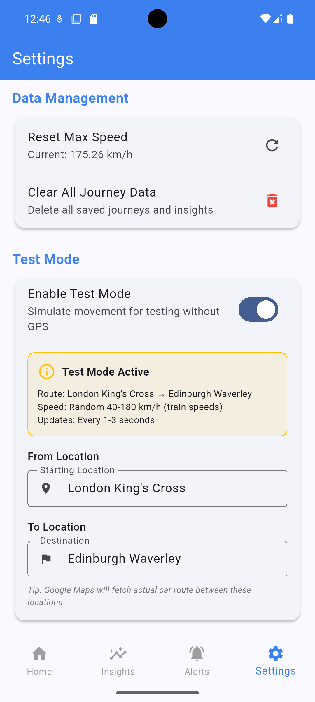 Settings